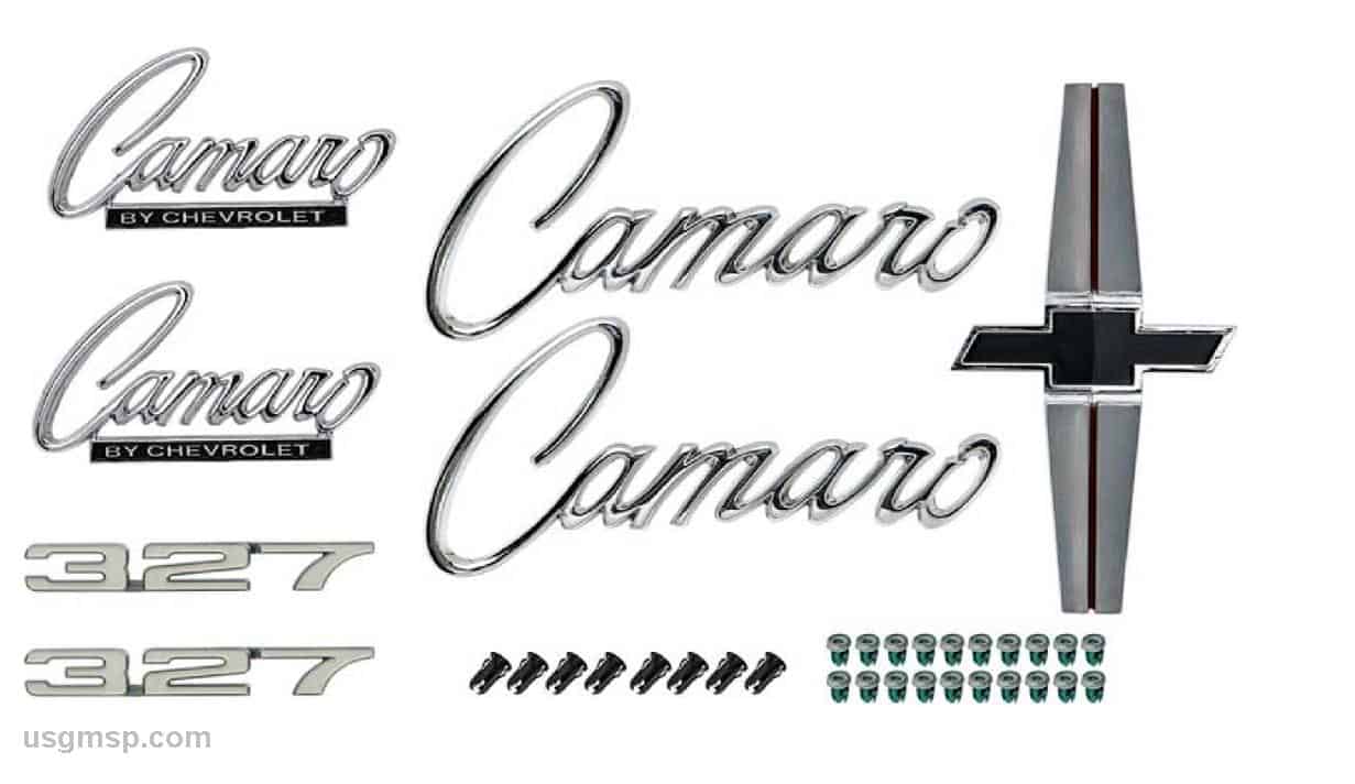 1968 Camaro Emblem Kit: 327 standard